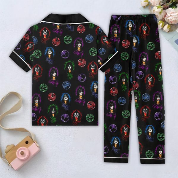 Kiss Band Women Short Sleeve Pajamas Set - HOATT 6204