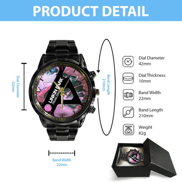 Linkin Park Black Stainless Steel Watch - TANTN 8257