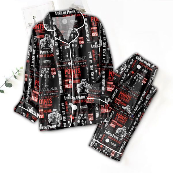 Linkin Park Button Down Pajamas Set – MAITM 8075