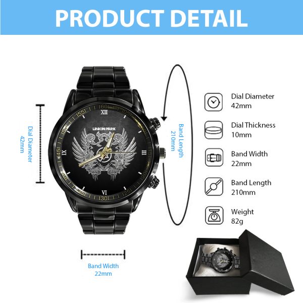 Linkin Park Black Stainless Steel Watch - HOATT 6166
