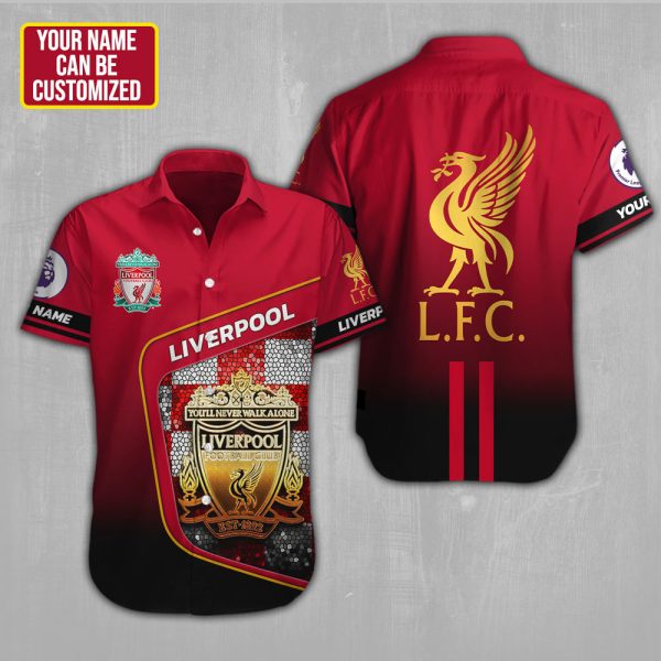 Personalized Liverpool FC Short Sleeve Dress Shirt - HUNGVV 2485.1