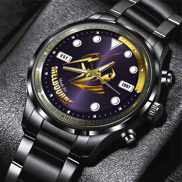 Melbourne Storm Black Stainless Steel Watch - MAITM 8068