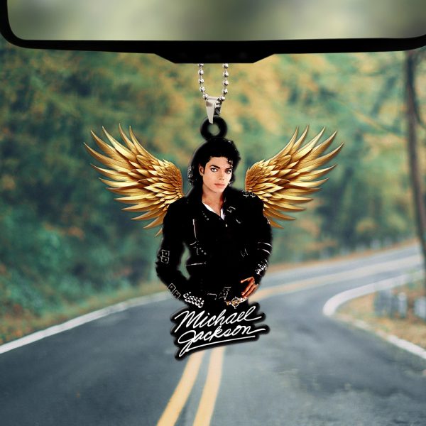 Michael Jackson Custom Shape 1-sided Acrylic Car Ornament - HOATT 6239