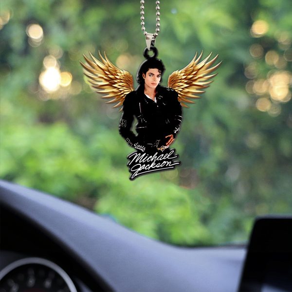 Michael Jackson Custom Shape 1-sided Acrylic Car Ornament - HOATT 6239