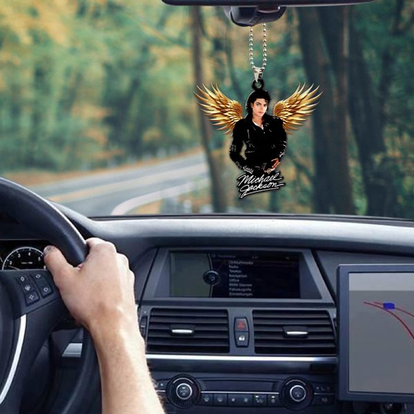 Michael Jackson Custom Shape 1-sided Acrylic Car Ornament - HOATT 6239