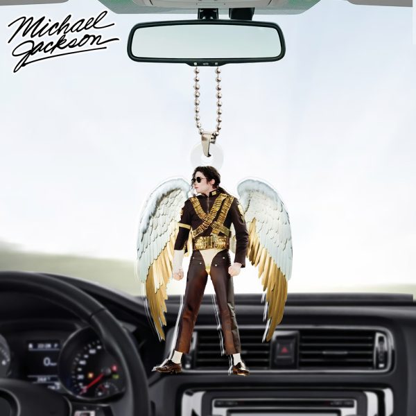 Michael Jackson Custom Shape 2-sided Acrylic Car Ornament - HOATT 6258