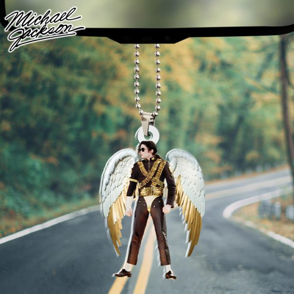 Michael Jackson Custom Shape 2-sided Acrylic Car Ornament - HOATT 6258