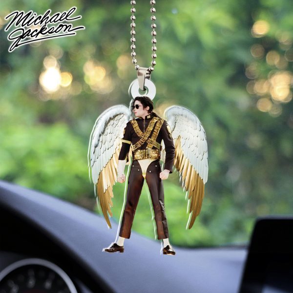 Michael Jackson Custom Shape 2-sided Acrylic Car Ornament - HOATT 6258