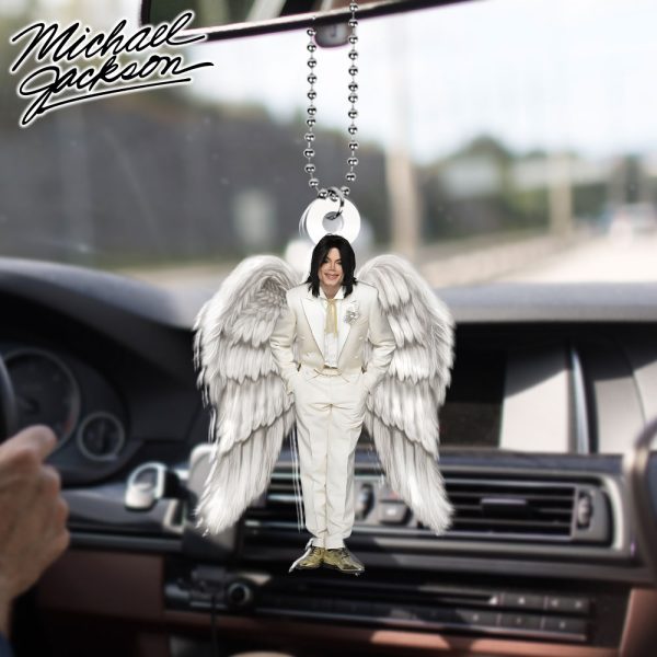 Michael Jackson Custom Shape 2-sided Acrylic Car Ornament - HOATT 6329.1