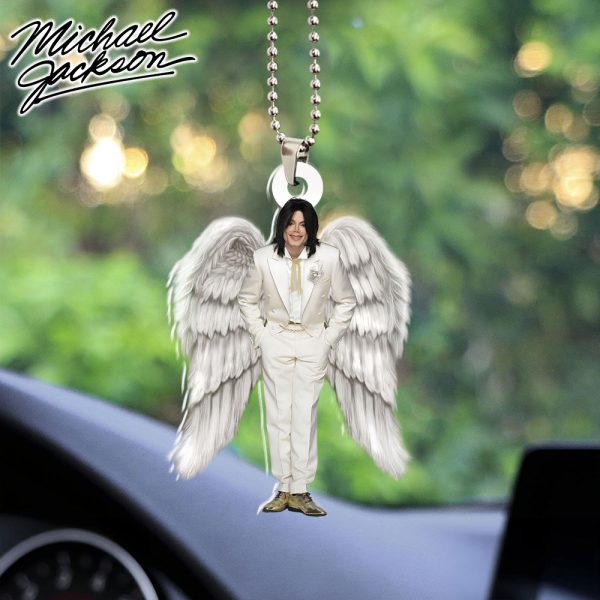 Michael Jackson Custom Shape 2-sided Acrylic Car Ornament - HOATT 6329.1