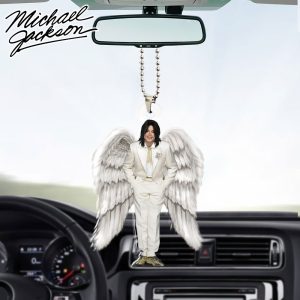Michael Jackson Custom Shape 2-sided Acrylic Car Ornament - HOATT 6329.1