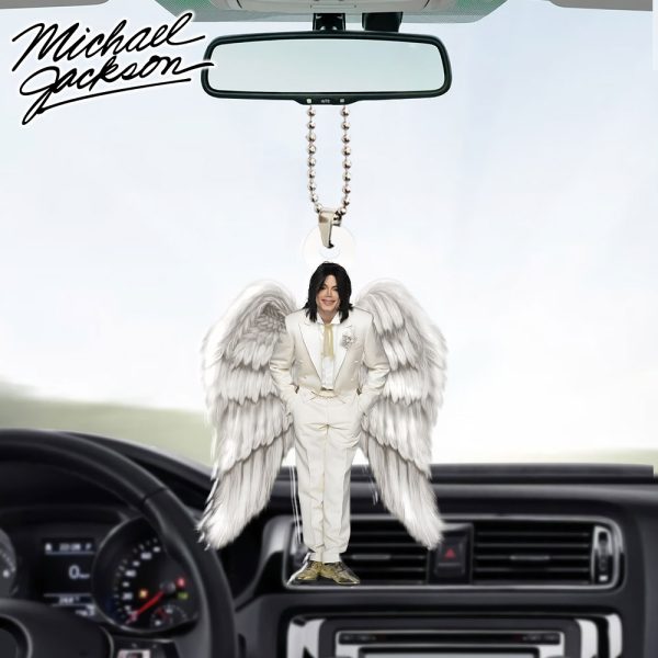 Michael Jackson Custom Shape 2-sided Acrylic Car Ornament - HOATT 6329.1