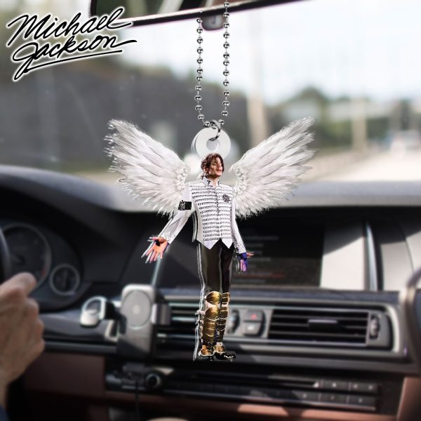 Michael Jackson Custom Shape 2-sided Acrylic Car Ornament - HOATT 6337