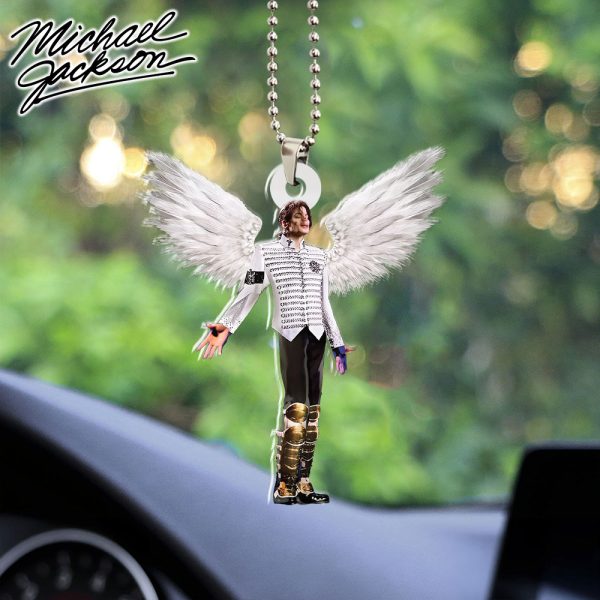 Michael Jackson Custom Shape 2-sided Acrylic Car Ornament - HOATT 6337
