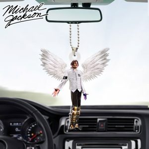 Michael Jackson Custom Shape 2-sided Acrylic Car Ornament - HOATT 6337