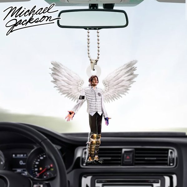 Michael Jackson Custom Shape 2-sided Acrylic Car Ornament - HOATT 6337