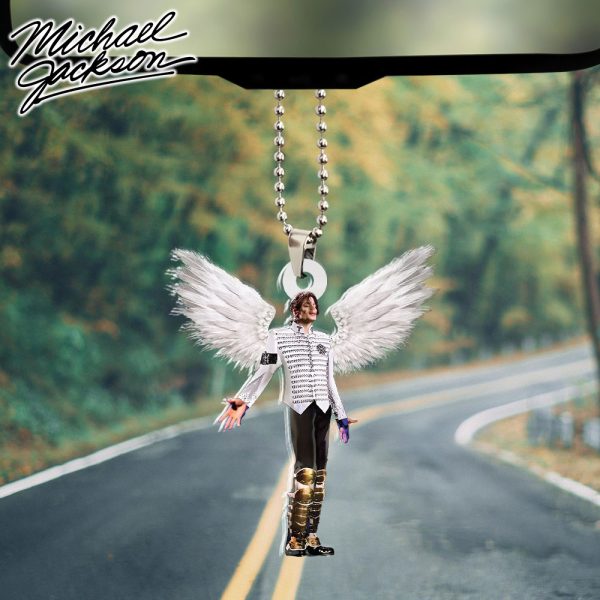 Michael Jackson Custom Shape 2-sided Acrylic Car Ornament - HOATT 6337