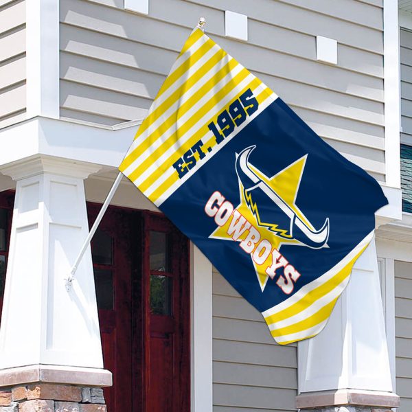 North Queensland Cowboys 3D House Flag - VANDH 3428