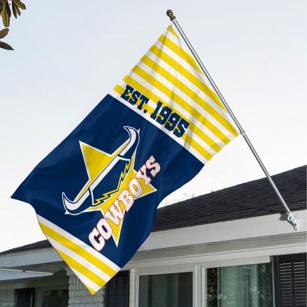 North Queensland Cowboys 3D House Flag - VANDH 3428