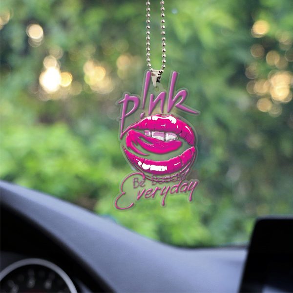 P!nk Custom shape Clear 1-sided Acrylic Car Ornament - HOATT 6100