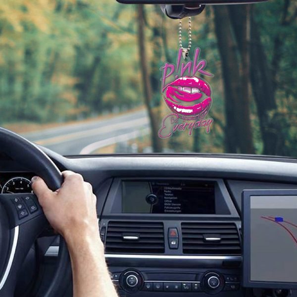 P!nk Custom shape Clear 1-sided Acrylic Car Ornament - HOATT 6100