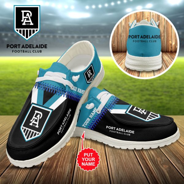 Personalized Port Adelaide FC Custom Hey Dude Shoes - VANDH 3448