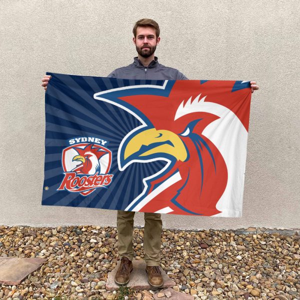 Sydney Roosters 3D House Flag - HOATT 6291