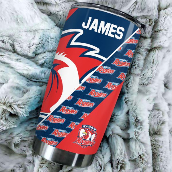 Personalized Sydney Roosters Tumbler Cup - VANDH 3479