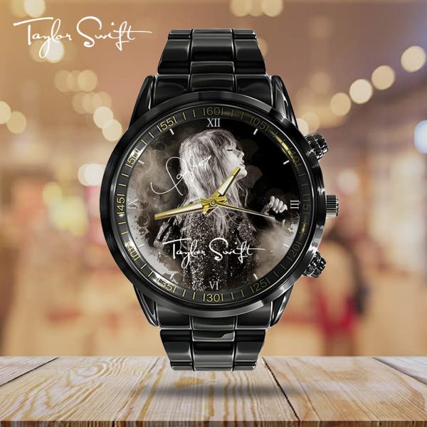 Taylor Swift Black Stainless Steel Watch - GNE 1344
