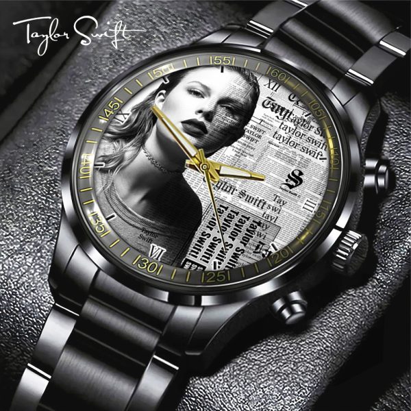 Taylor Swift Black Stainless Steel Watch - GNE 1346