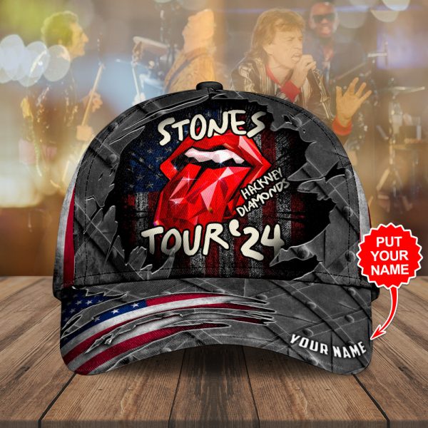 Personalized The Rolling Stones x US Flag Classic Cap - HUNGVV 2742
