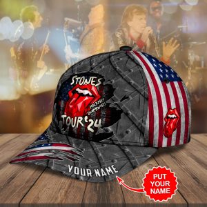Personalized The Rolling Stones x US Flag Classic Cap - HUNGVV 2742