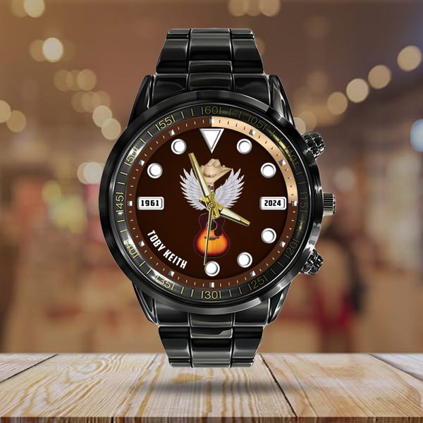 Toby Keith Black Stainless Steel Watch - HOATT 6154