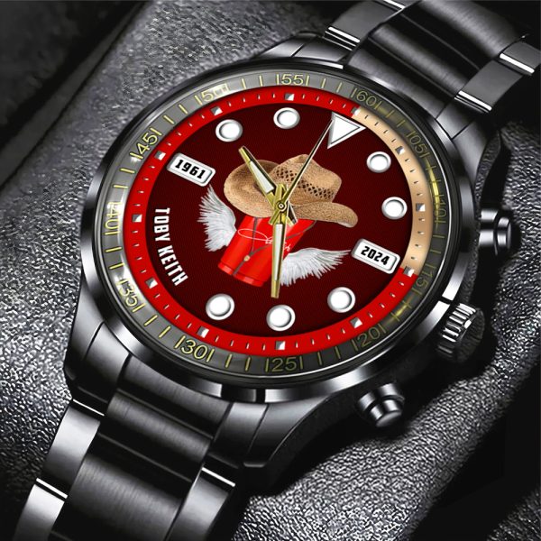 Toby Keith Black Stainless Steel Watch - HOATT 6155
