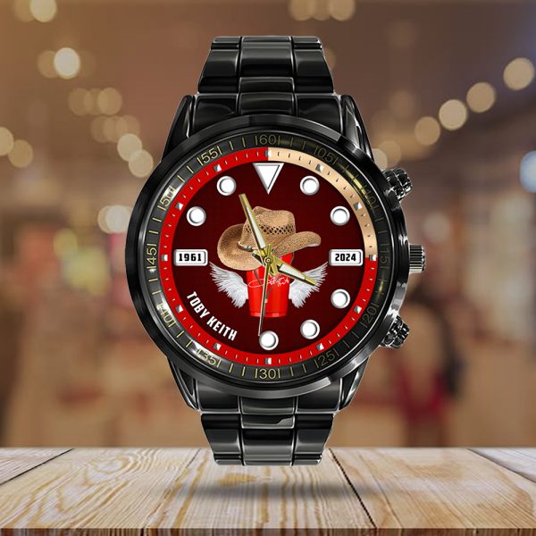 Toby Keith Black Stainless Steel Watch - HOATT 6155