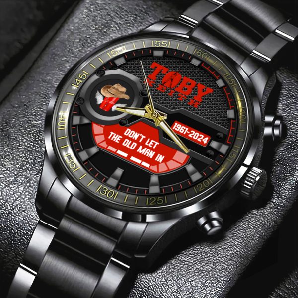 Toby Keith Black Stainless Steel Watch - HOATT 6156