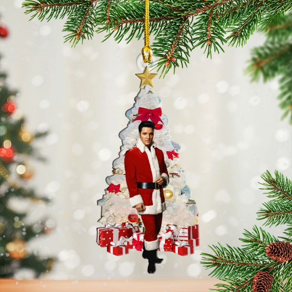 Elvis Presley Custom Shape Clear 1-sided Acrylic Ornament - HOATT 6689