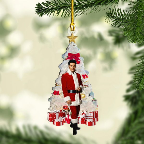 Elvis Presley Custom Shape Clear 1-sided Acrylic Ornament - HOATT 6689