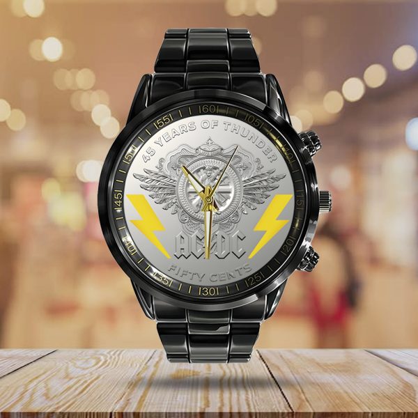 Rock Music Black Stainless Steel Watch - TANTN 8759