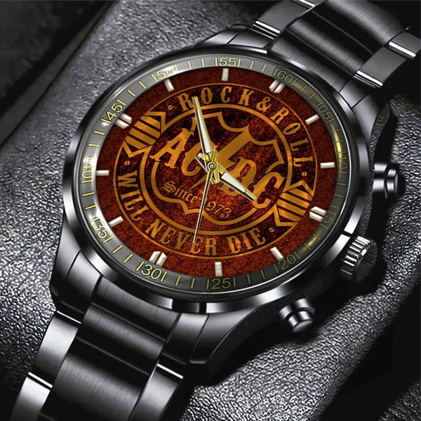 Rock Music Black Stainless Steel Watch - GNE 1636
