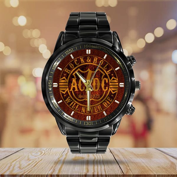 Rock Music Black Stainless Steel Watch - GNE 1636