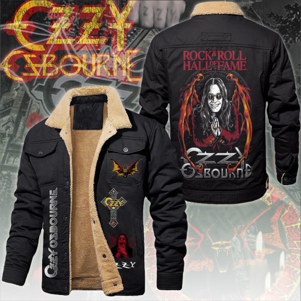 Black Sabbath x Ozzy Osbourne 2D Winter Fleece Jacket - ANHNV 5542