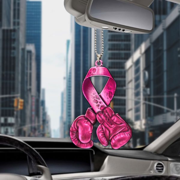 Breast Cancer Awareness Custom Shape 2-sided Acrylic Car Ornament - HOATT 6582