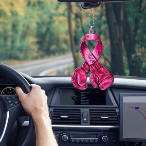 Breast Cancer Awareness Custom Shape 2-sided Acrylic Car Ornament - HOATT 6582