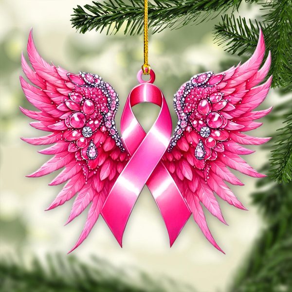 Breast Cancer Awareness Custom Shape 2-sided Acrylic Ornament – GNE 1767