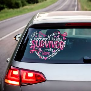 Breast Cancer Awareness 3D Decal – HOATT 6587