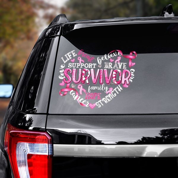 Breast Cancer Awareness 3D Decal – HOATT 6587