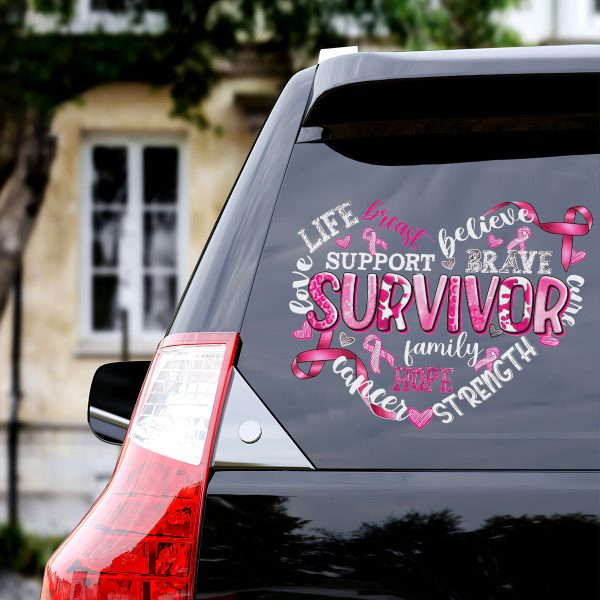 Breast Cancer Awareness 3D Decal – HOATT 6587