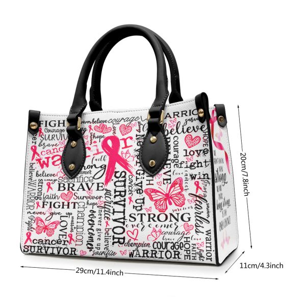 Breast Cancer Awareness Leather HandBag - HOATT 6590