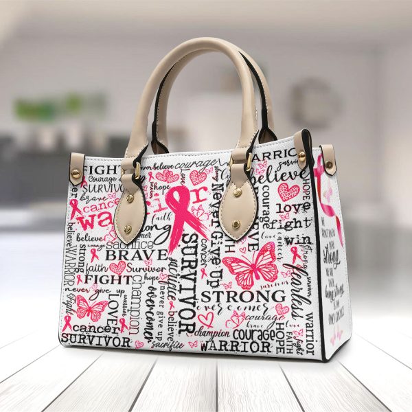 Breast Cancer Awareness Leather HandBag - HOATT 6590